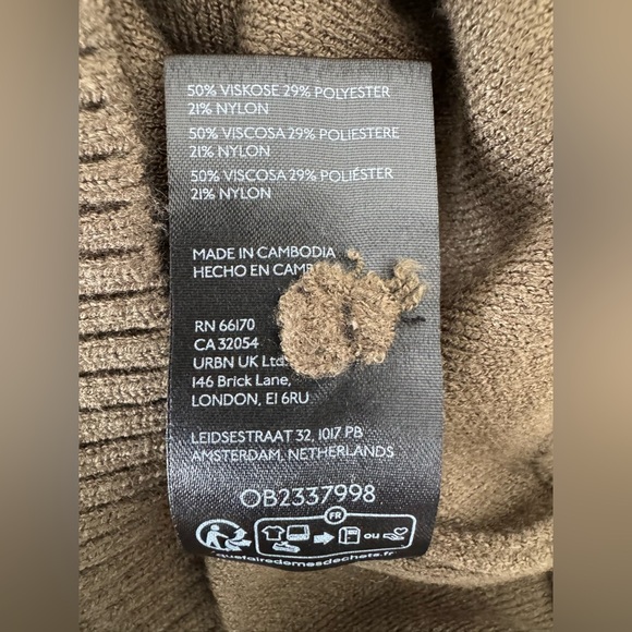 NWT - Maeve Olive Puff Sleeve Sweater - Picture 12 of 12